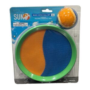 Bring on the Sun Magic Catch Ball Set Includes 2 Paddles & 1 Ball Ages 3+